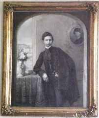 An unusual conjecture: On the Mór Adler's painting appeared the young Friedrich Nietzsche (1844-1900)!  (Computer animation by Szilárd Máté and Róbert Oláh Gál)